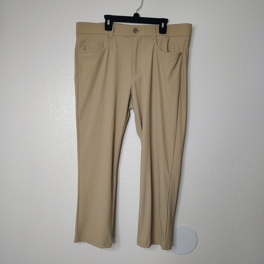 Callaway Golf Performance Pants Khaki 33x32 Stretch Lightweight Mens -stain-